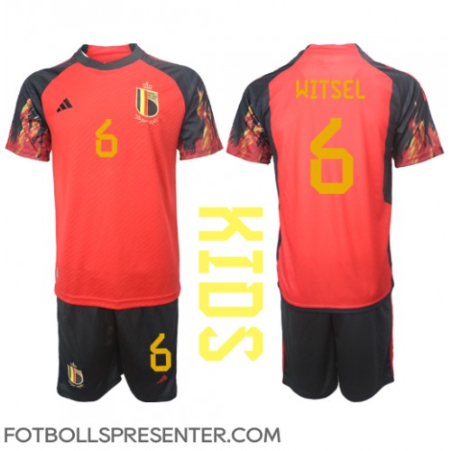 Belgien Axel Witsel #6 Hemmatröja Barn VM 2022 Kortärmad (+ korta byxor)